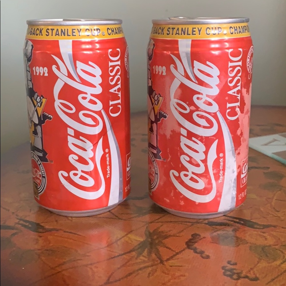 👙2 Pittsburgh Penguins CocaCola 1990s Stanley Cup
